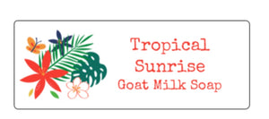Tropical Sunrise goat milk soap