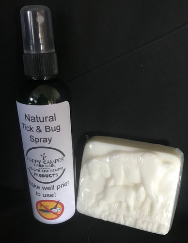 All Natural Bug Spray and Hiker Soap combo
