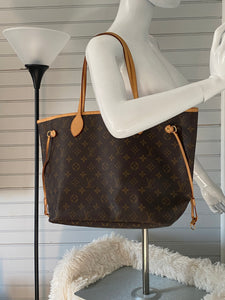 LOUIS VUITTON Neverfull bag in monogram coated canvas an…