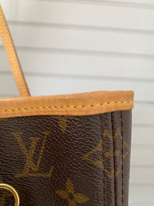 Сумка Louis Vuitton Neverfull MM Tote Bag Кожа Monogram Empreinte